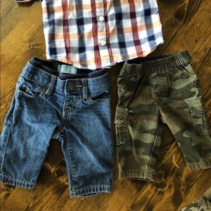 Baby Gap Jeans 0-3, Carters Camo Pants Newborn